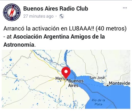 Activación AAAA en LU8AAA en 40 metros. <a href="/LU4BB/">LU4BB</a>