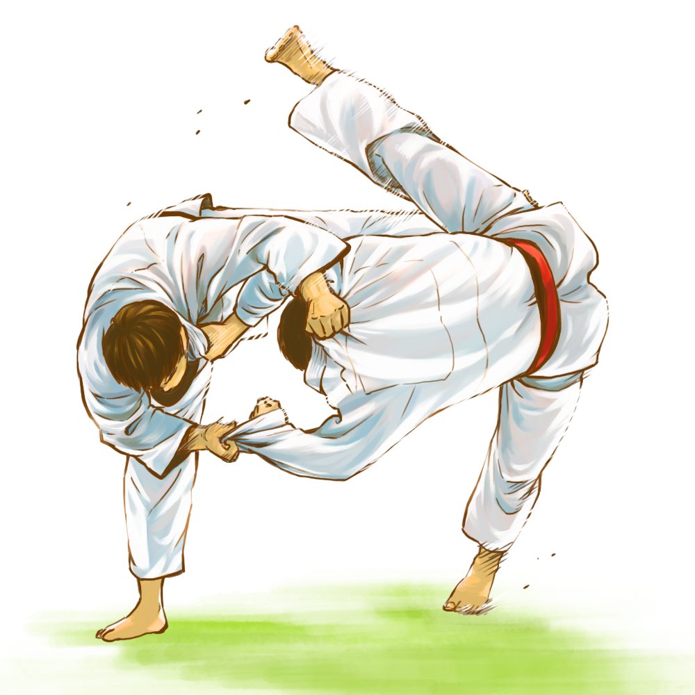 岡崎河亮 در توییتر だいぶ前に描いた柔道の絵もupしとこう 柔道の仕事こないかな あ 試合する方ではなく 描くほうで