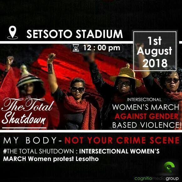 KemnetLes's tweet photo. Join us first at the coming Nala Market on 29th July &amp; at the Setsoto Stadium on Aug 1st. We will be covering the #TotalShutdown campaign. Lets do more to protect our women. Liking &amp; sharing is not enough, their bodies should not be walking crime scenes. 
Wear your black &amp; red https://t.co/0aBnjq8tDO