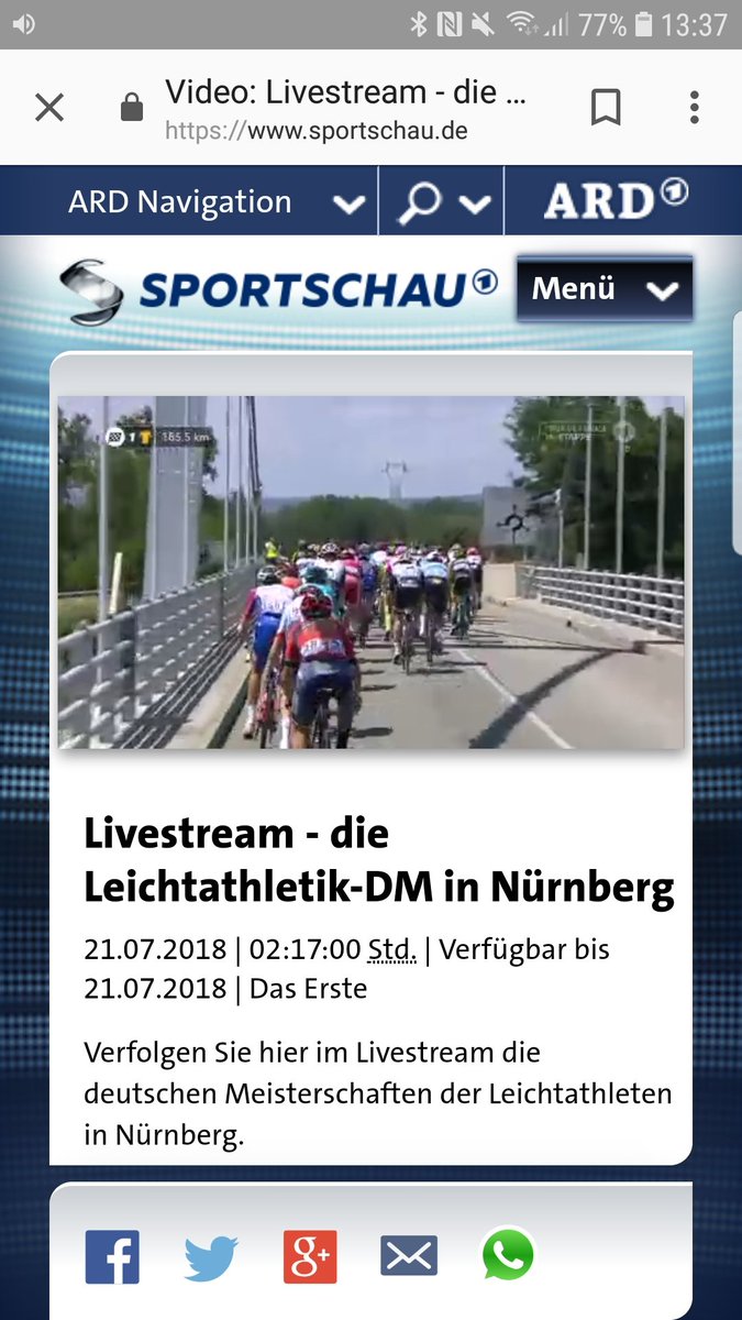 hoferbaer's tweet photo. Danke @ARDde für den Livestream der Leichtathletik DM https://t.co/O789rnZWQz