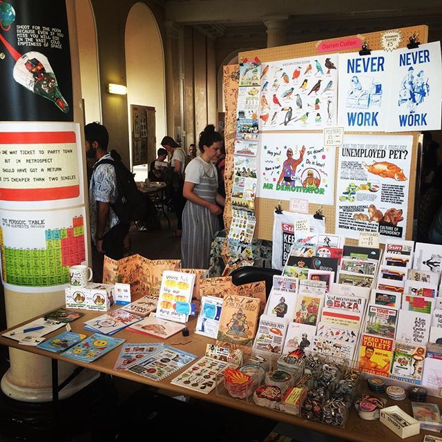 darren_cullen's tweet photo. My stall at #processfestival in @somersethouse on today until 8pm. I’m only here today but the festival is all weekend, loads of print-based talks, workshops and stalls. https://t.co/IUgtMPO2Bk https://t.co/Q0fMsFqP1D