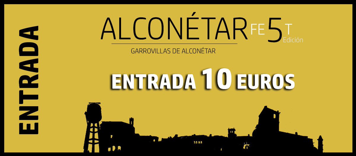 Todavía no tienes tu entrada? 🙆🏼‍♂️🤦🏼‍♂️

🎟....…......🏃🏼‍♂️................🚶‍♂️

Hasta el miércoles 25 de julio puedes adquirirla de forma anticipada en los puntos de ventas oficiales y en ticketea ticketea.com/entradas-alcon…

Más info: alconetarfest.com