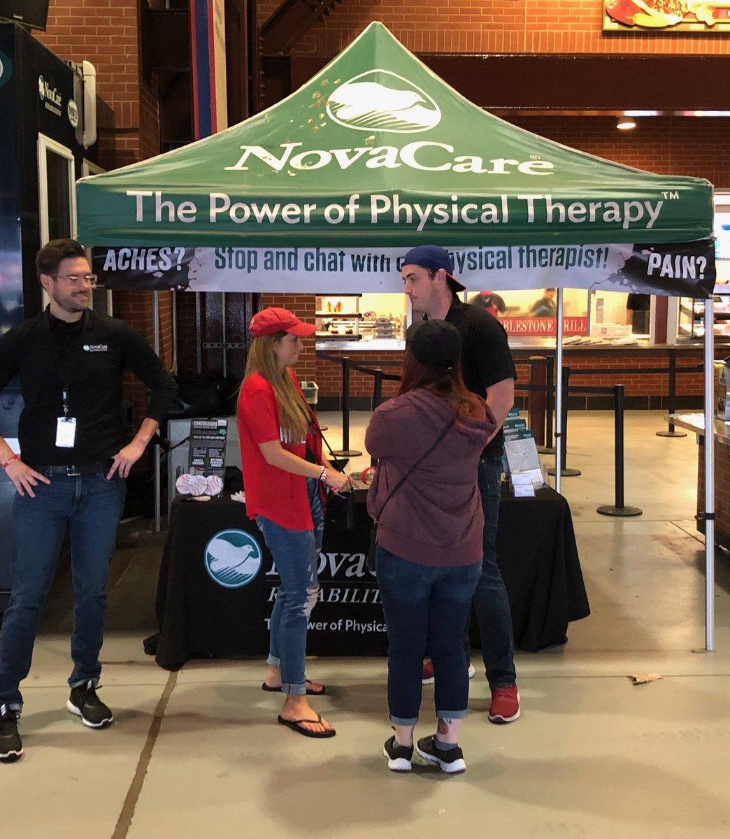 Phillies's tweet photo. NovaCare’s specially trained clinicians will be on hand this weekend to discuss concussions and the vital role their team plays in the rehabilitation process. #ThePowerofPhysicalTherapy https://t.co/RoMVb87klO