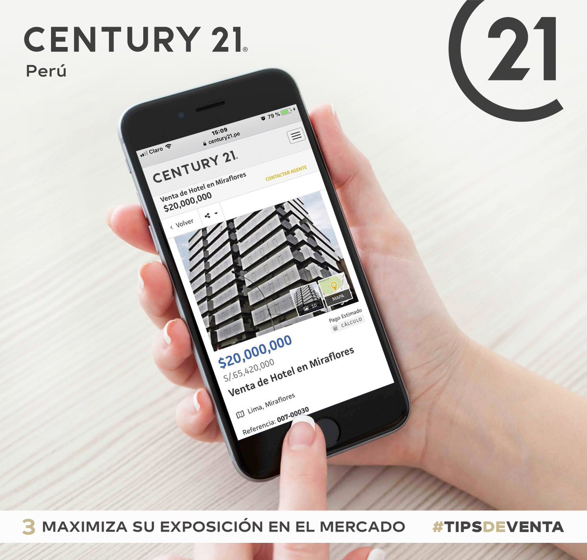 CENTURY21pe's tweet photo. #TipsdeVenta #3 Maximiza su exposición en el mercado. 
Los Agentes Inmobiliarios CENTURY 21 usan la tecnología más avanzada para compartir referencias en una red global y dedican gran parte de su tiempo a la selección de compradores con verdadero potencial. https://t.co/VEHsrWnlbf