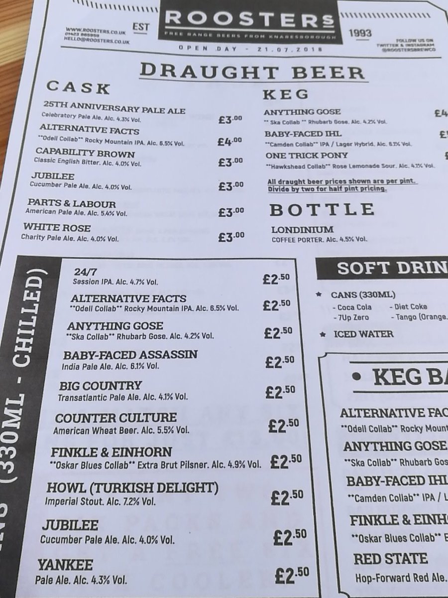 VansonRichard's tweet photo. @RoostersBrewCo open day today....no where to be and a list of beers to get through, what could go wrong? #Harrogate #beer https://t.co/alyM0OIUF2
