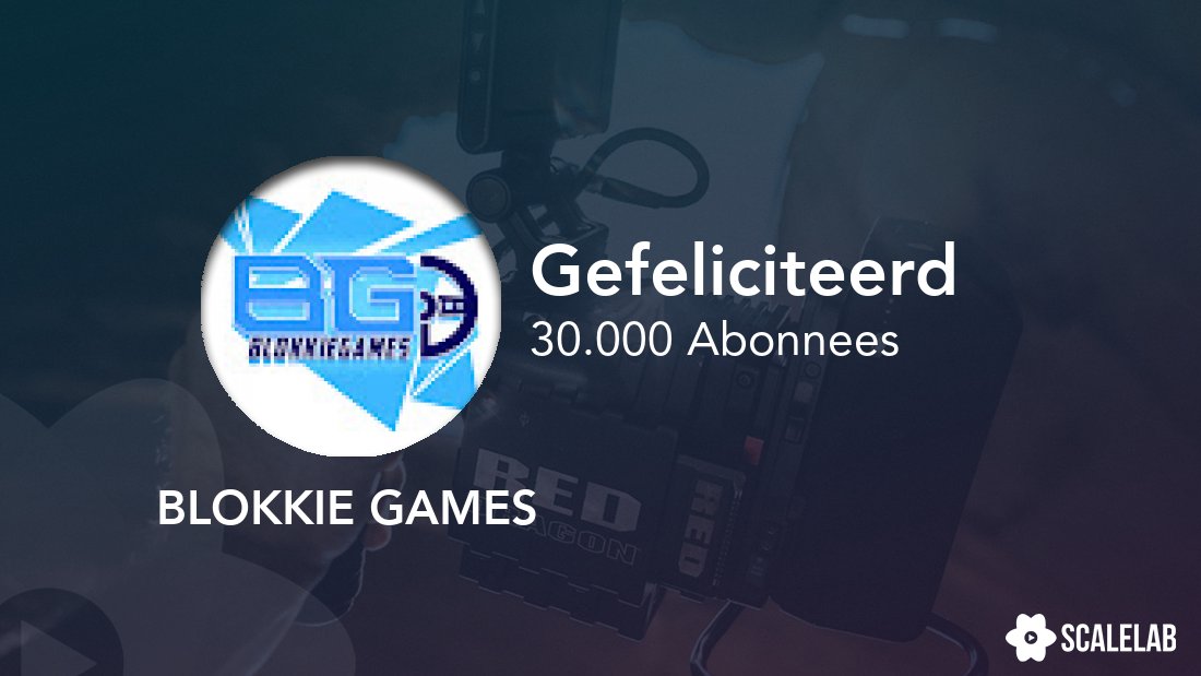 Hartelijk gefeliciteerd aan <a href="/BlokkieGames/">Lars Blokhuis</a> die alweer op 30.000 abonnees zit. Wat gaat het hard, Lars!