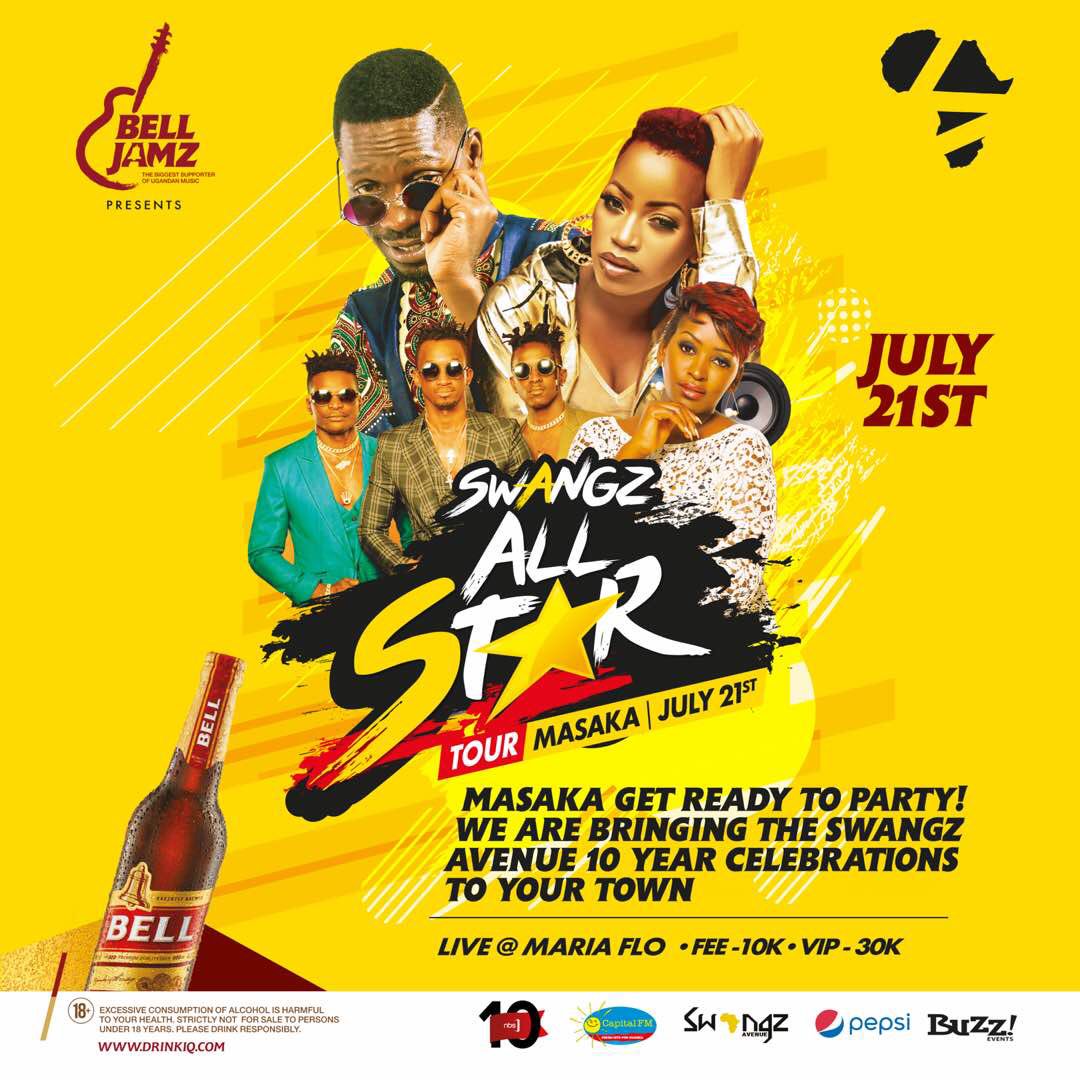 MamaKidongo's tweet photo. Bana-Masaka muli readyyyyyy??? @10YrsOfSwangz is bringing the party to Maria Flo Hotel ft. H.E @HEBobiwine Queen Karma @Ksheebah1 Songea Kings @B2CEntUG Fire Dancer @WinnieNwagi for that 10 ur anniversary tour. Fall in #Kidongo https://t.co/aN2dfFtvAr