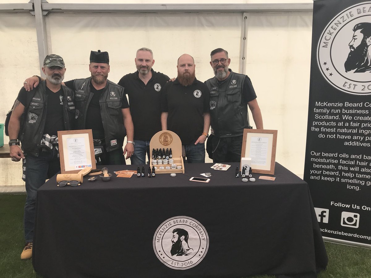 When the Buffalo Bikers squad from France come pay a visit! #buffalobikers #beards #beardoil #bikers #france #scotland #adventure #discover #explore