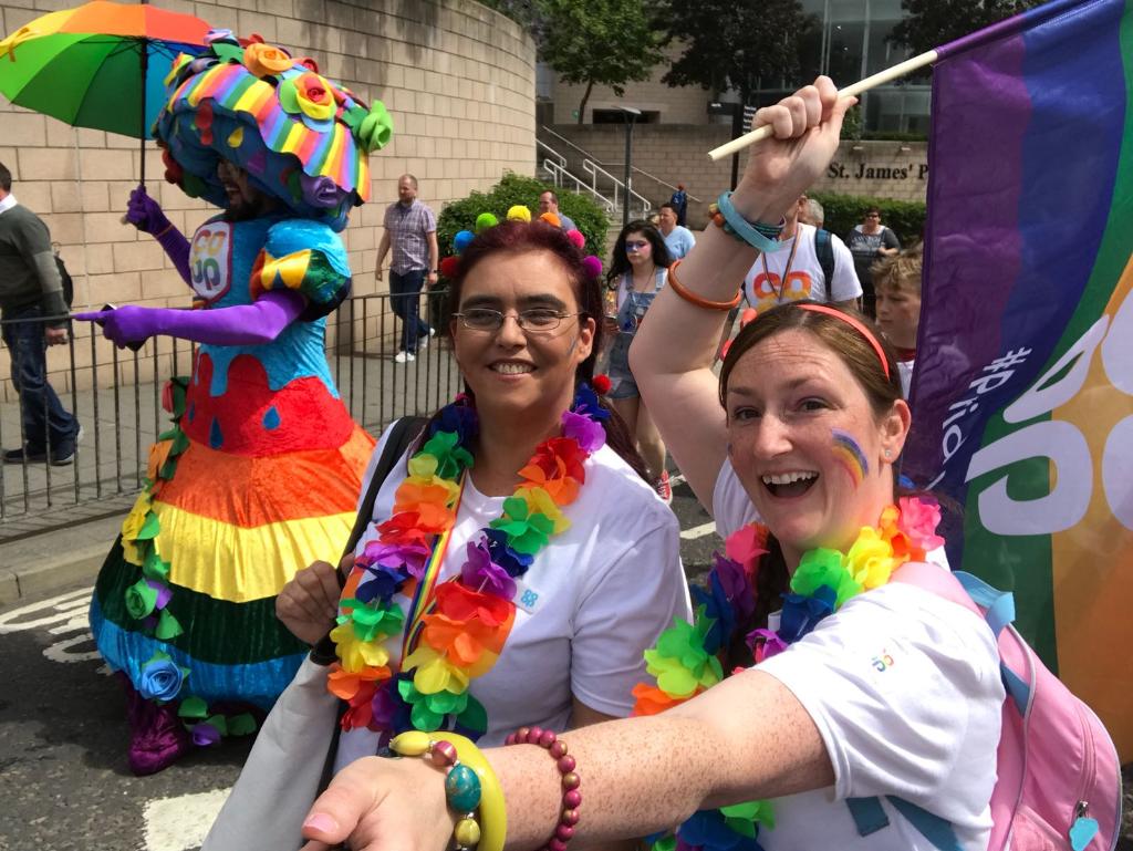 CoopFuneralcare's tweet photo. We have our rainbow hearse and coffin at #NorthernPride today. Come and say hello to our lovely colleagues if you're in the area! #PrideInCoop 🌈 https://t.co/jikwXTZgWt