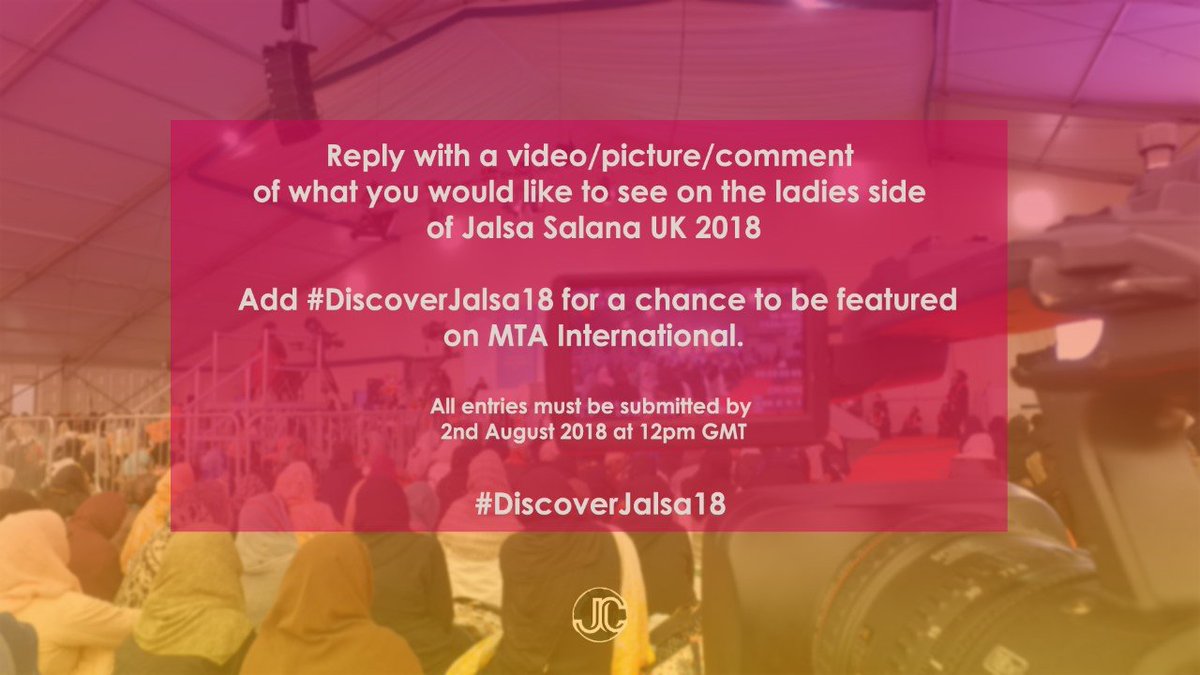 muslimtv's tweet photo. Let MTA bring you exclusive behind the scenes' footage of #JalsaUK! Follow the below instructions and share your best #DiscoverJalsa18 ideas. https://t.co/hJWvVaVibA