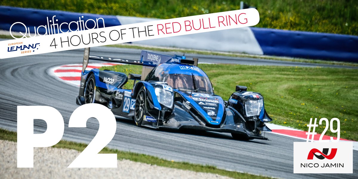 nico_jamin's tweet photo. Really happy with my first ever qualifying attempt in @EuropeanLMS LMP2 category ! That's a P2, less than 2 hundredths of second from #poleposition... argh... 😅 #duqueineengineering #lmp2 #enduranceracing #freepractice #oreca #gibson #michelin #panciatici #ragues #elms #4hrbr https://t.co/jV4j3R7P1O
