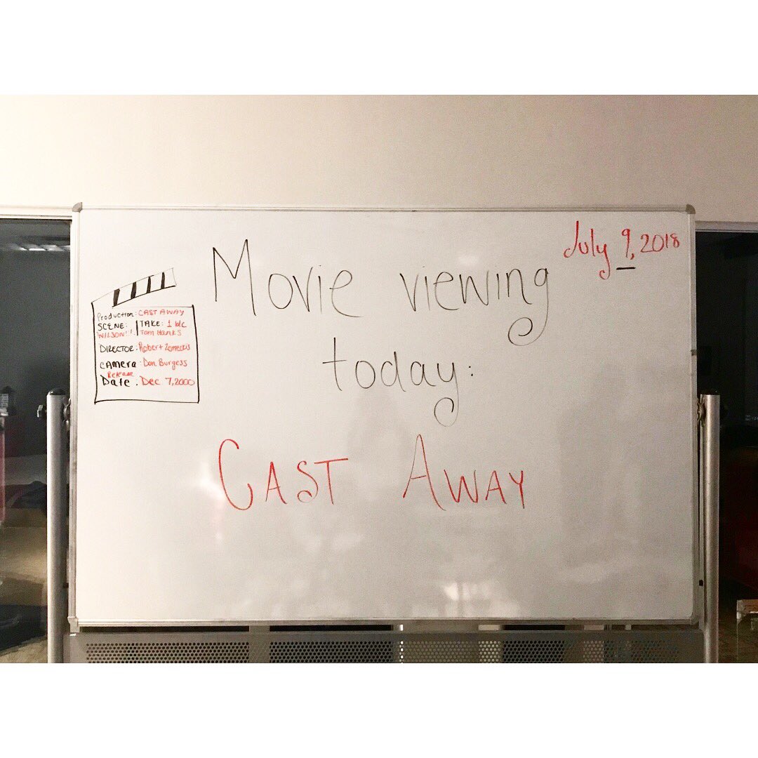 sketchdoutfl's tweet photo. Fun fact! We filmed our #PiggyBack sketch the day after @tomhanks birthday! Of course we backdated the day on our whiteboard to discuss his transcending performance in #CastAway. ♥️Watch Piggy Back now at 15:35! 

https://t.co/L4MzgPJ0ws

#sketchdout #filmclass #Orlando #UCF https://t.co/mDo7NlY2Zo
