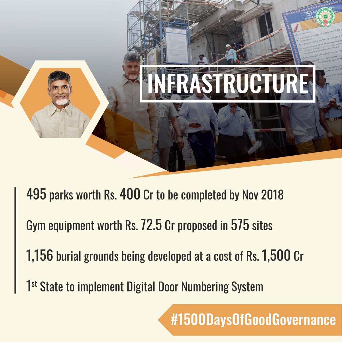 MyTeluguNews's tweet photo. The government of Andhra Pradesh is taking all the steps to build cities with world-class infrastructure. #1500DaysOfGoodGovernance #TDP #ChandrababuNaidu #NCBN #NTR #NaraLokesh #Amaravati #AndhraPradesh #AndhraPradeshCM #CBN #JaiTDP #APNews #APPolitics #TDPTrending #APwithCBN https://t.co/VFaEZJzZUt