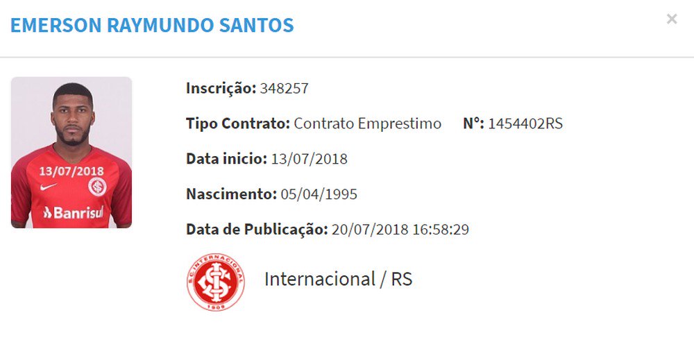 reageinter's tweet photo. Emerson Santos tem nome publicado no BID e pode estrear pelo Inter contra o Ceará: https://t.co/vjWaJVLWtU
#sociodeliberativo #osocioem1lugar #mudarmudando #vamointer #sportclubinternacional #Brasileirao2018 #14rodada #pelearsempre #eointer #beirario #diadeinter https://t.co/3uoODdt5oq
