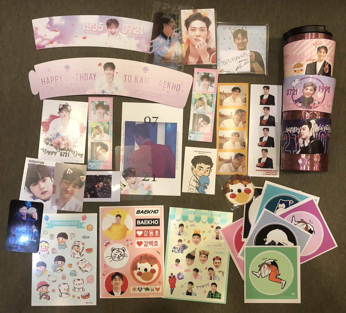 baekho_tiger's tweet photo. ของที่ได้รับแจกมาวันนี้!! ขอบคุณทุกคนนะคะ #Julyproject2018 #BMYBaek24th
#24thBaekhoDay #HAPPY_BAEKHO_DAY
#선물같은_동호야_생일축하해 #baekhoday0721byMBTH https://t.co/u213xdho48