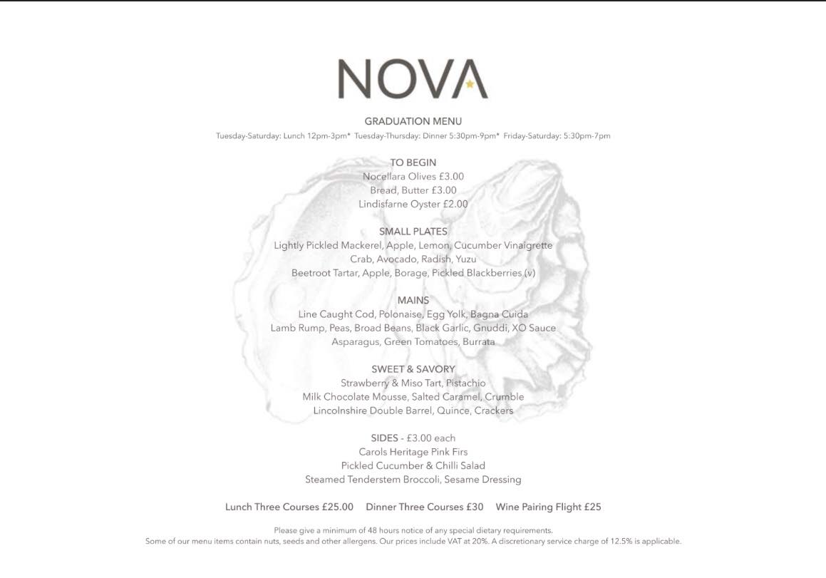 Who's celebrating their graduation with us today? Here's today's set menu