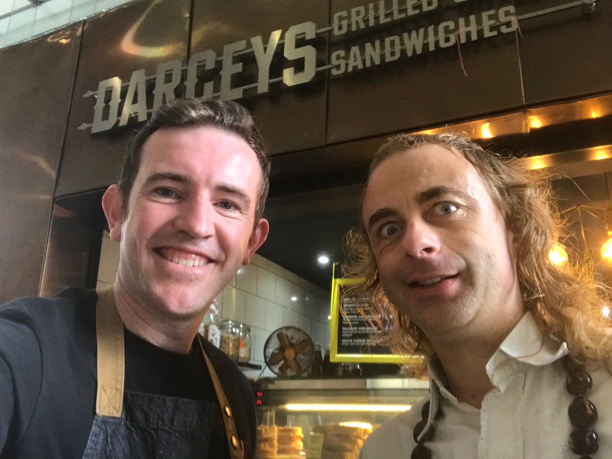 This nyce man gave me a tasty free toasted sandwich at his café in Newcastle Station for being famous. Such a minor celebrity endorsement would normally cost over forty pounds, so I am consequently around £37.50 out of pocket. xx