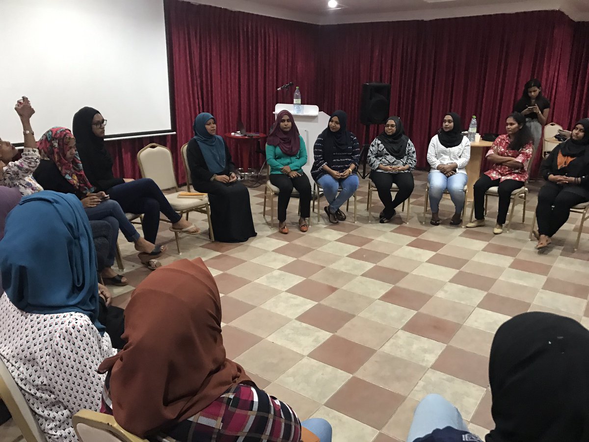 wdmaldives's tweet image. A special thank you to MP @AnaraNaeem for joining us this evening as our guest of honor and for conducting the session on Women's leadership and islam. #Session9 #WiP4