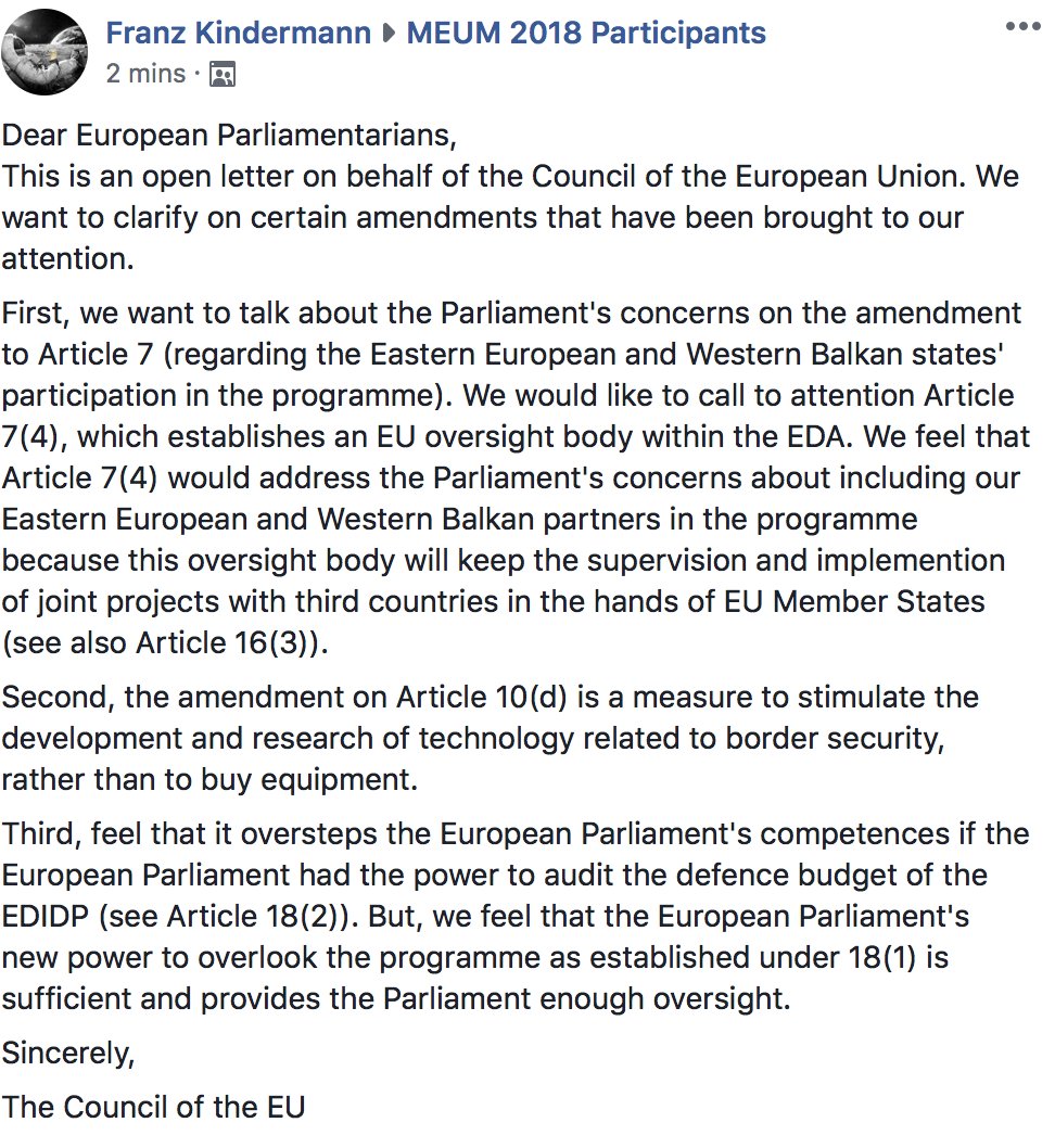 in_council's tweet photo. ASAP Open Letter #meum2018 https://t.co/jNkwDh5hwd