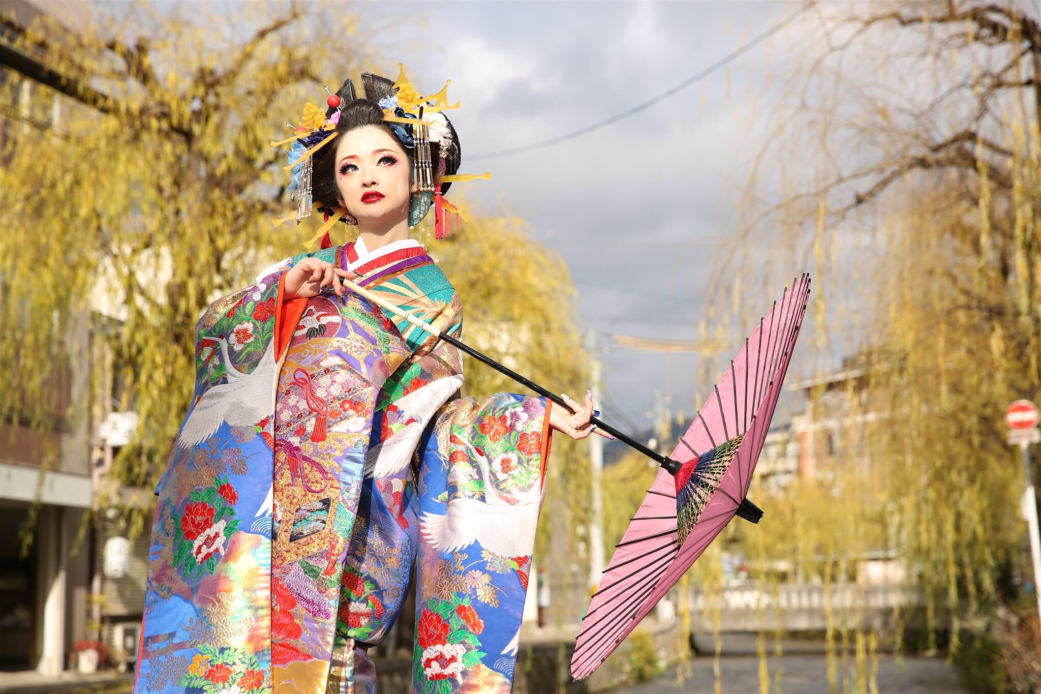ニコル Na Twitteru 野外撮影は冬の方がおすすめかな 人 花魁 花魁道中 花魁体験 花魁写真 エスペラント Esperanto 京都 日本 狐の嫁入り 着物 写真 Kyoto Kimono