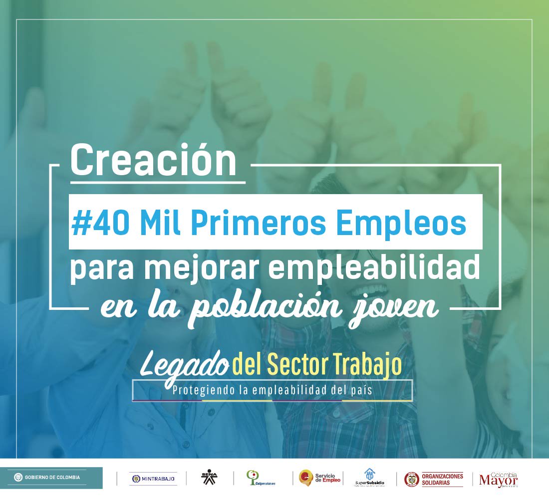 Las cajas de compensación cumplen un papel importante en el mejoramiento de la calidad de vida de los colombianos. Uno de los programas desarrollados en la presidencia de <a href="/JuanManSantos/">Juan Manuel Santos</a> fue #40MilPrimerosEmpleos para que los jóvenes inicien su vida laboral. #HitosSectorTrabajo