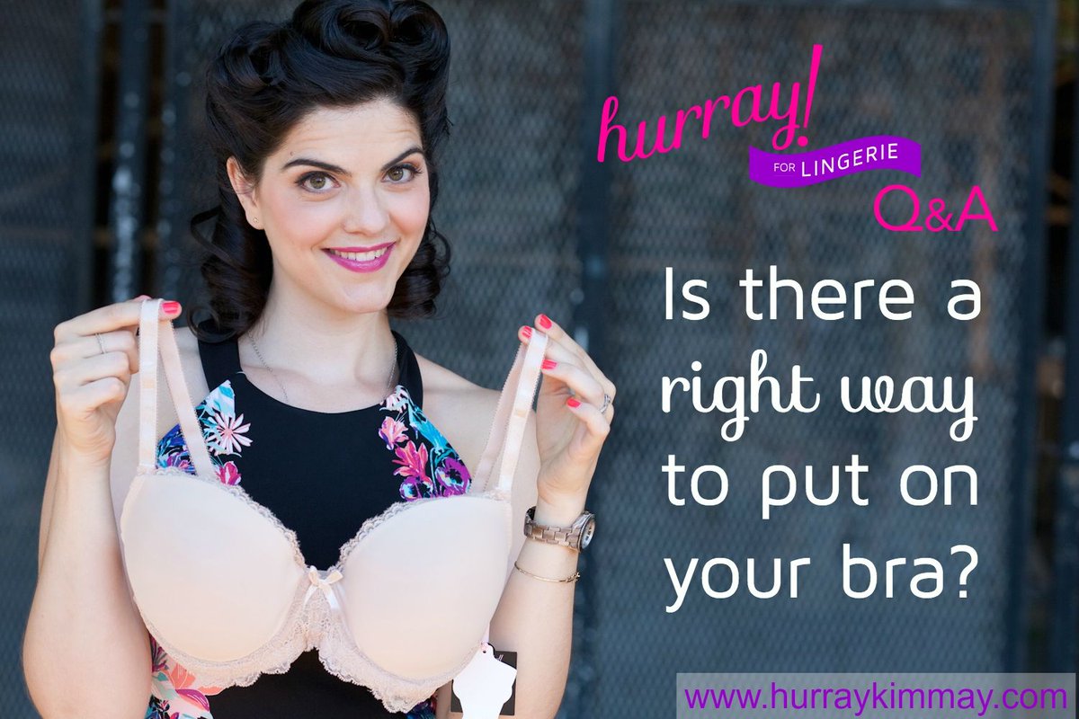 IntimatesUncove's tweet photo. Yes, there is a right way to put on your bra and this is it! » Hurray for Lingerie Q &amp; A: Is there a right way to put on your bra? https://t.co/A6COWYSu2h via @HurrayKimmay https://t.co/Et3J3JVNX0