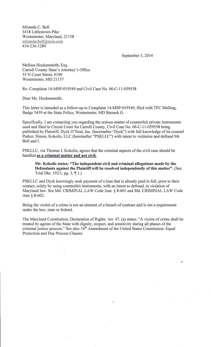 truthsearch1957's tweet photo. Maryland State Police
#Corruption rules in Maryland
#Crooked #Attorneys filed 1000s of Illegal
POST National Mortgage Settlement fraud
cases to ROB innocent people
Courts/#Judges are interfering w/ #Justice
MD #Courts accept GRAFT from Crooked
#Attorneys to GRANT Felony $Crimes https://t.co/VO9gjFzw2a