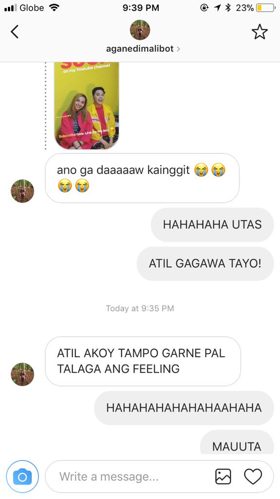 ericsonfernandz's tweet photo. Tawang tawa kay #Agane hahahahahahahahahaha https://t.co/Vxmt7AsBit