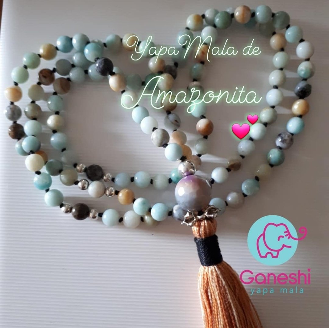 YapaMala de piedra Amazonita (108 cuentas)
#GaneshiColección 

➡️ #yapamala #japamala #ROSARIOBUDISTA #amazonita #plata

#PEDIDOS #hechoalgusto 📿 #mantras #budismo #meditación #consciencia

🌟 #VENTA #ENVIO #ENVIOAMEXICO #ENVIOALEXTRANJERO #100porcientohechoamano #CDMX #méxico