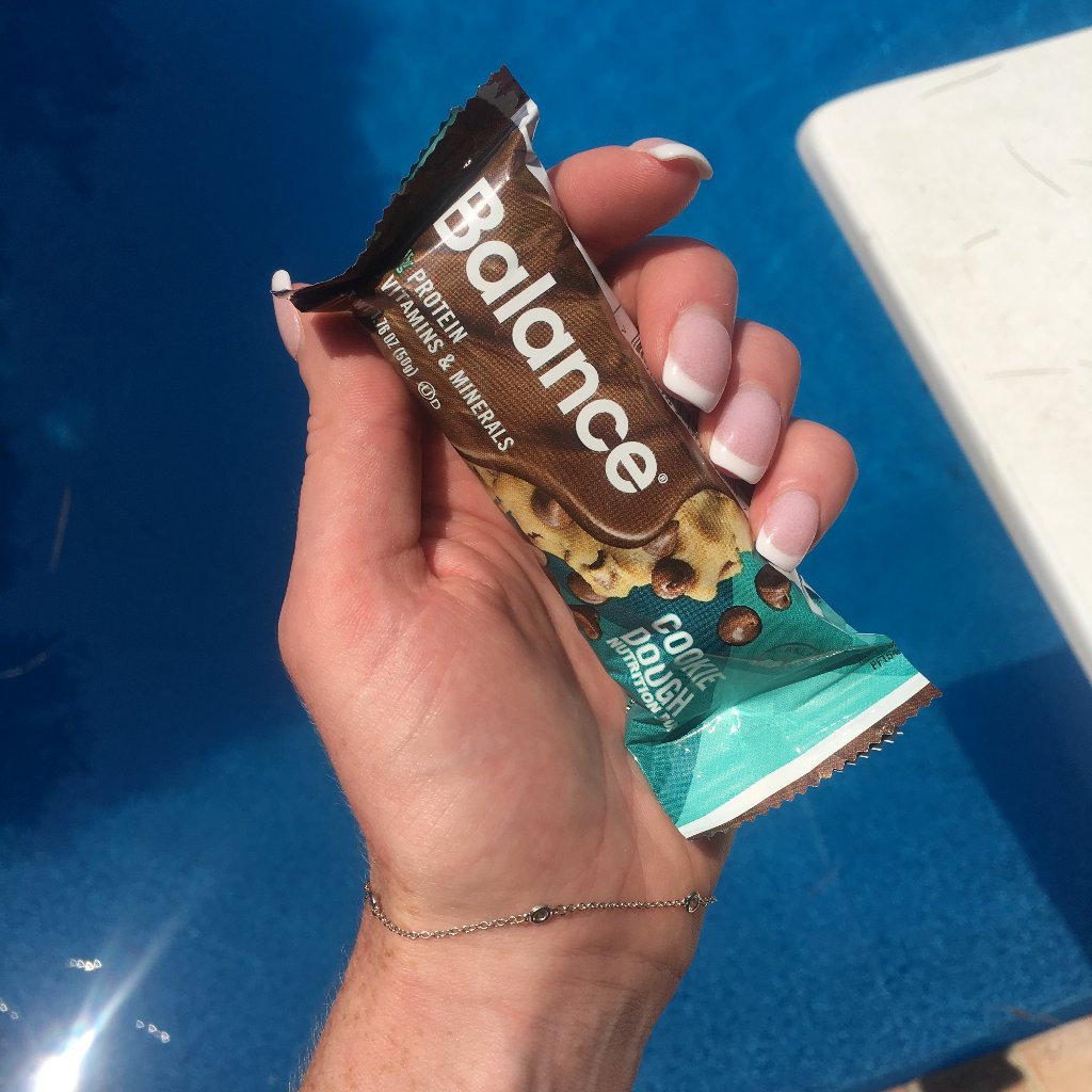 Hanging by the pool? Grab a Balance bar for a great tasting treat. We can’t promise it won’t melt in your hands though!
