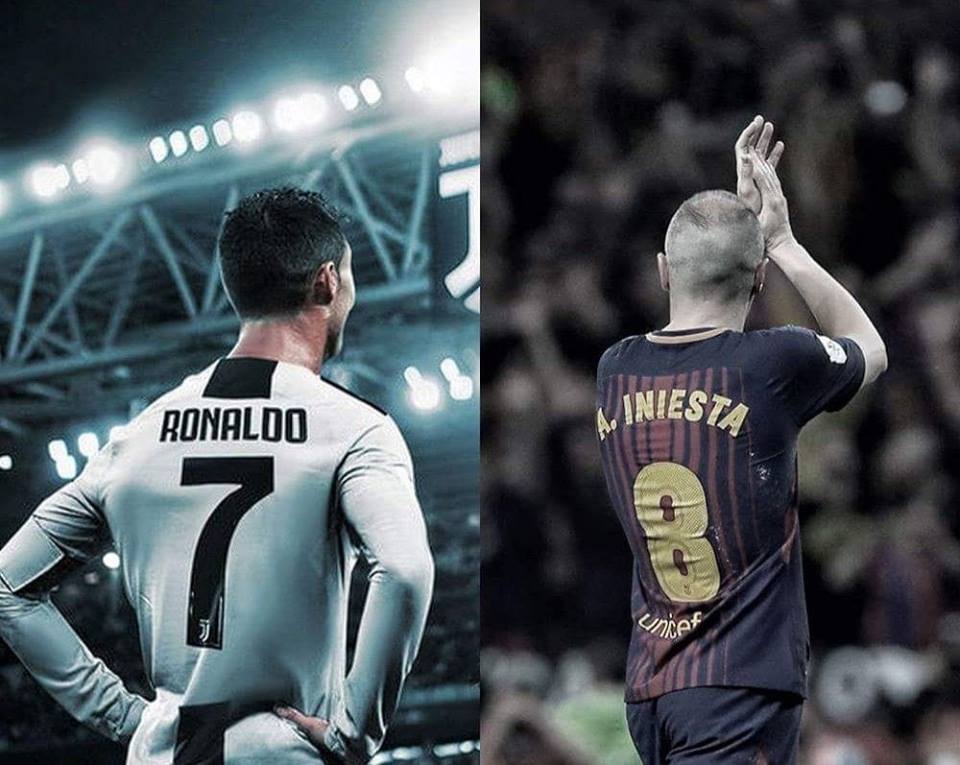 MotivacionesF's tweet photo. — CRISTIANO: "Los jugadores de mi edad se van a China o Qatar, yo me fui a Italia".

— INIESTA: "Recibí ofertas de grandes clubes en Europa como el Manchester City, pero las rechacé todas para no enfrentarme al Barça". https://t.co/aMUDGytYOs