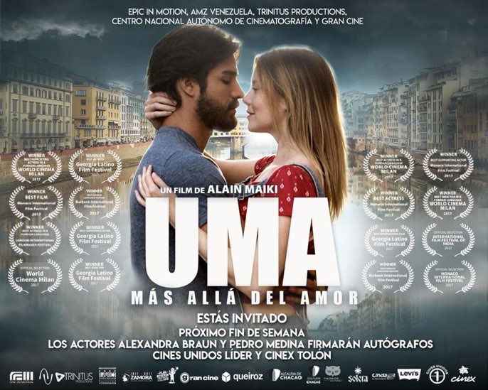 #Hoy, desde las 3:00pm, puedes participar en la firma de autógrafos de <a href="/alebraun/">ALEXANDRA BRAUN</a> y <a href="/pedro_medina/">Pedro Medina</a>  en Cinex, del Centro Comercial Tolón, quienes son parte del elenco en el largometraje "Uma, más allá del amor" <a href="/umathemovie/">Uma- The Movie</a>   <a href="/Gran_Cine/">@gran_cine</a> <a href="/bernardorotundo/">Bernardo Rotundo</a> <a href="/alainmaiki/">A L A I N     M A I K I</a>