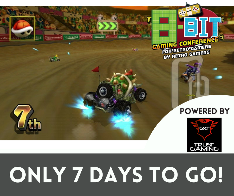 8bitconference's tweet photo. 7 days, 7 Sleeps or 1 week whatever way you want to look at it 8-Bit Gaming Conference is on Next Saturday the 28th so get your gang together and get your tickets. https://t.co/RoLN9s1l1x #8bitcon #RETROGAMING https://t.co/bxScRgsWA0