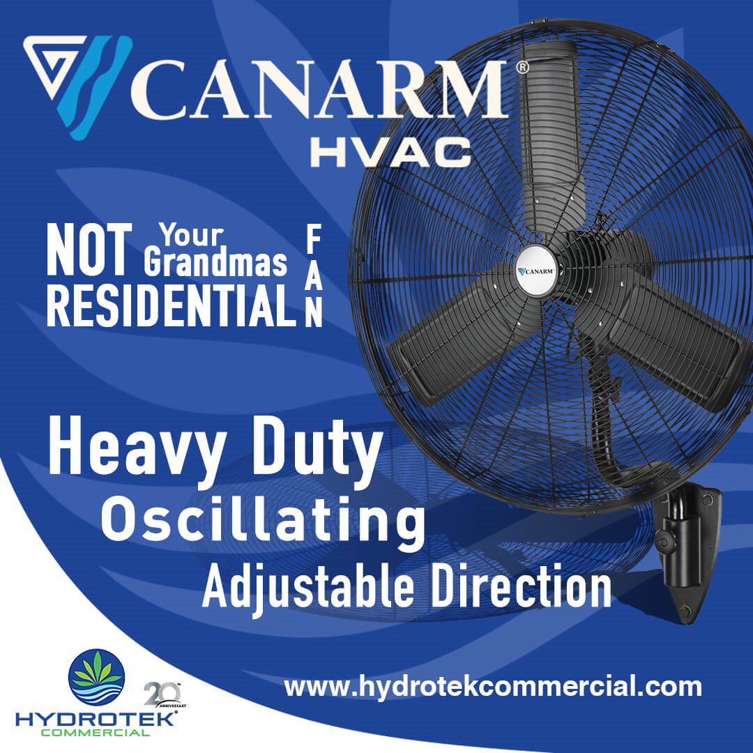 atHydrotek's tweet photo. It's time to stop using those plastic fans from Sears. Step-up to Canarm HD greenhouse and indoor agriculture fans.
https://t.co/lqCTmZg6wm
#canarm #seriousfans #indoorfarmer #mmj #acmpr #hydrotek #controlledenvironment https://t.co/dzhZyG2RYZ