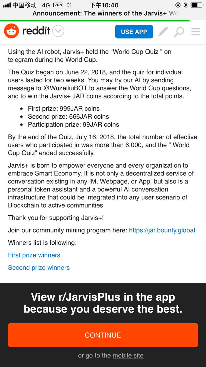 JarvisplusAI's tweet image. Announcement: The winners of the Jarvis+ World Cup Quiz

reddit.com/r/JarvisPlus/c…
