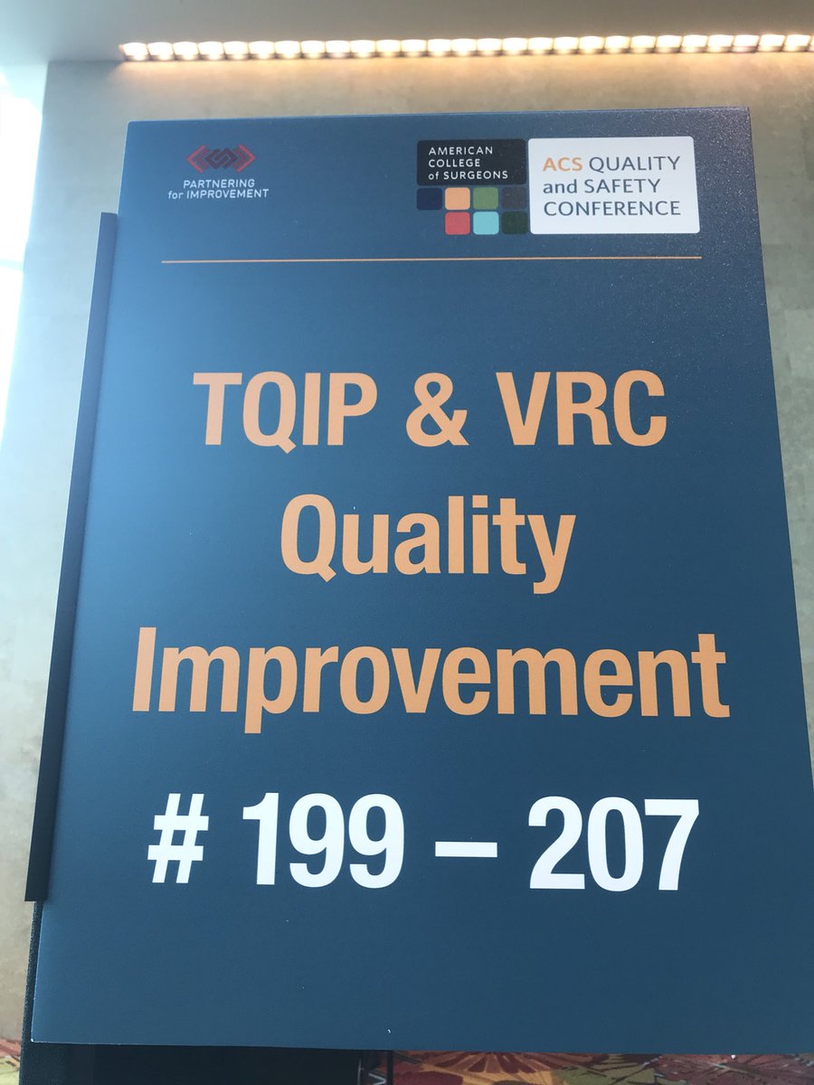 GarrettDHall's tweet photo. @harrishealth @bcmhouston Ben Taub Trauma Services poster “Trauma registry data quality: The impact of prospective data validation on TQIP benchmark reports” @AmCollSurgeons Quality and Safety Conference @ACSTrauma #ACSQSC #ACSTQIP https://t.co/8bXijF5DtH