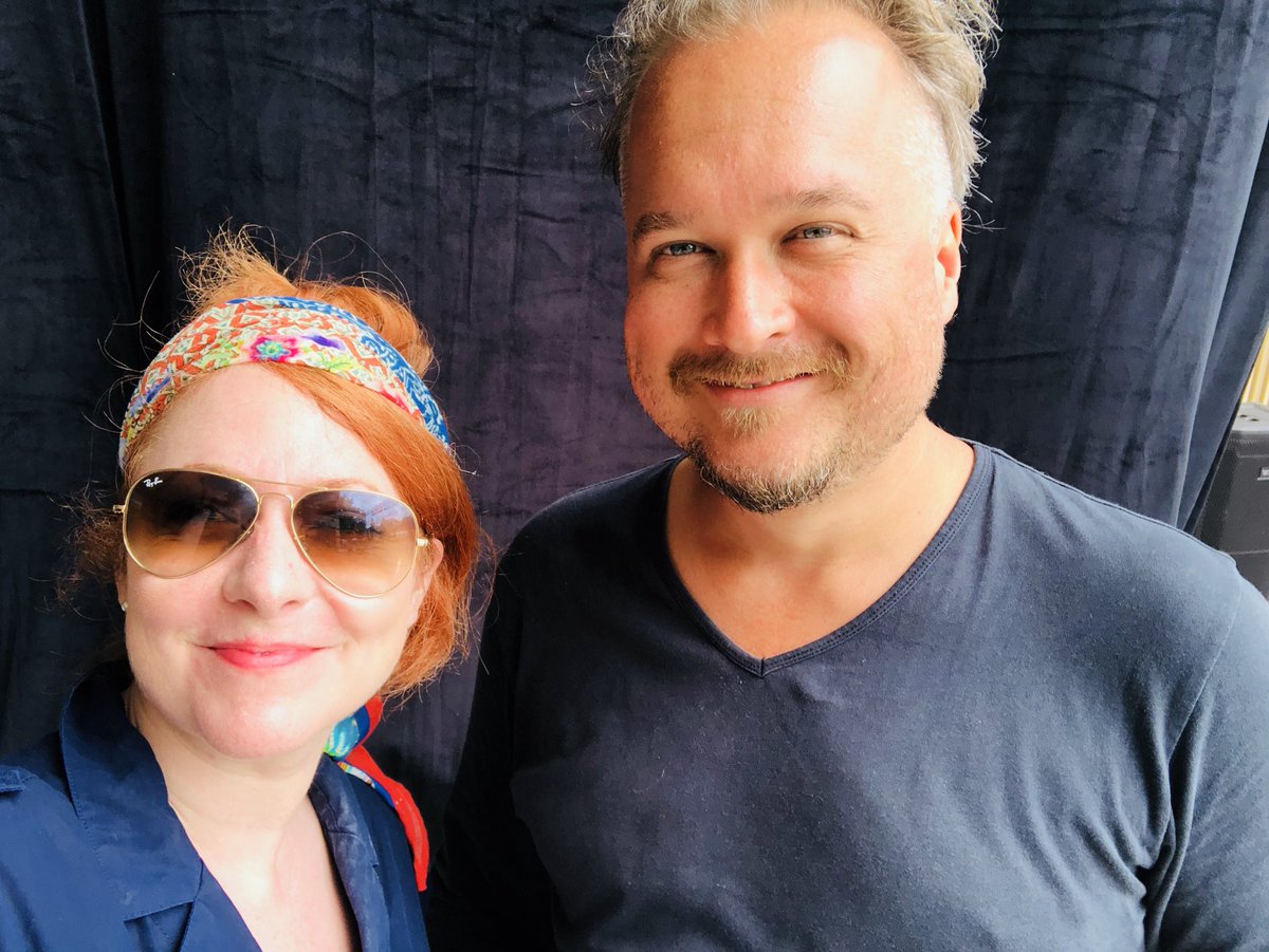 miramulholland's tweet photo. we are in london! @harrowfairmusic plays @HomeCountyFest tonight! headlining tonight on the main stage at 10pm & workshop sunday at 12pm! 🎻🎸 https://t.co/I3Qozq5zTS