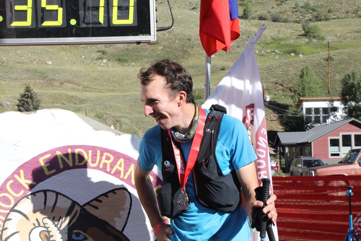 Finishing 7th in 28:53 last year, Jeff Rome wanted to run sub-28-hours this year. He knew on the descent from the race’s high point he was having an even better day. #HR100