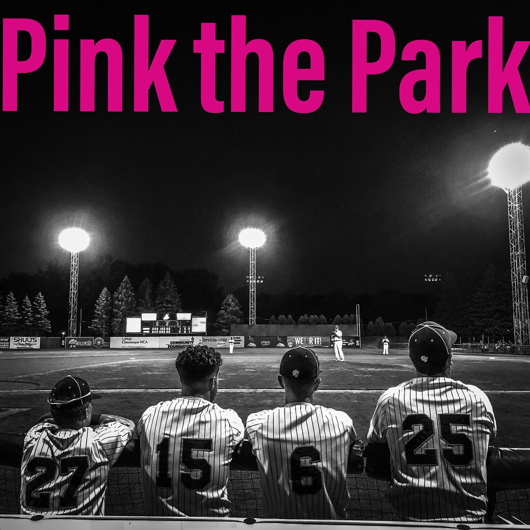 tarpskunks's tweet photo. HUGE NIGHT for the Jammers as it is Pink the Park Night! First number of lucky fans receive a pink t-shirt. More importantly breast cancer survivors will get in for FREE. Jammers also can lock up the West Division Crown tonight with a win! You want to be at Diethrick Park tonight https://t.co/43yyXXSS3r