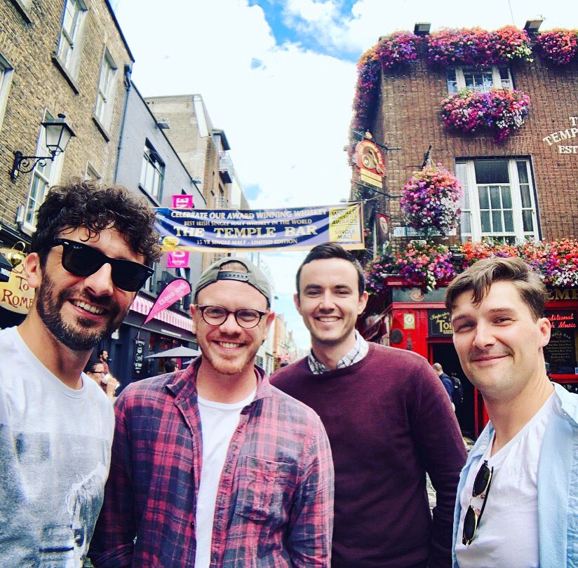 The boys enjoying the world famous #TempleBar in Dublin whilst aboard the amazing <a href="/pandocruises/">P&O Cruises</a> #Oriana this week! Joining the #Azura today.
#thebrittones #brittones #cruise #guestentertainers #cruiselife #band #singers #doowop #vocalgroup