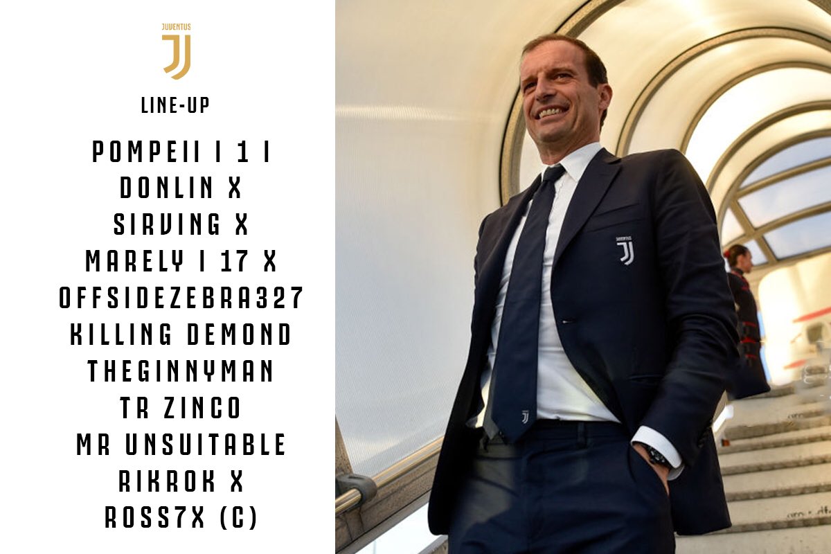 Tonights Line Up. 

VS Venezia - 8PM

VS Cagliari - 9PM 

twitch.tv/vfljuventus 

#ForzaJuve