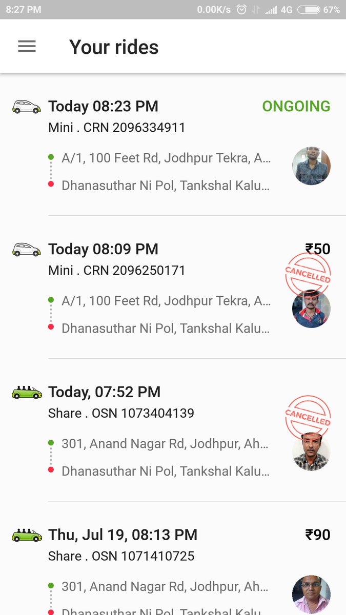 Very bad behavior by Ola drivers... Even though rides are showing drivers are nkt picking up the call, so that drive is automatically canceled... Driver is denying to drop at the desired location... And drops few kilometers away from location... <a href="/ola_supports/">Ola Support</a> <a href="/Olacabs/">Ola</a> <a href="/ola/">Ola Okelola</a>