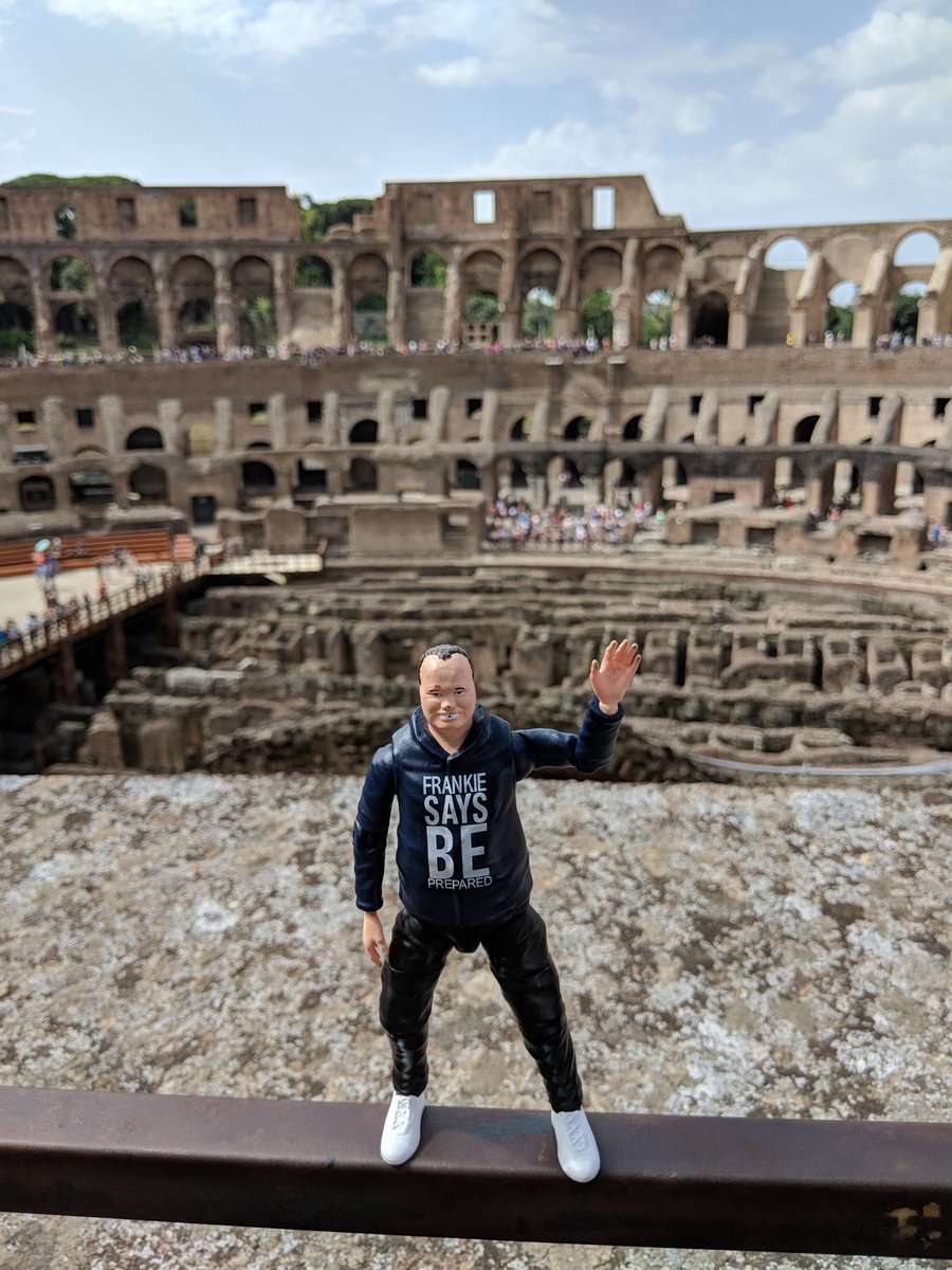 Frankie Macdonald Here Is A Frankie Macdonald Action Figure At The Colosseum In Rome Italy