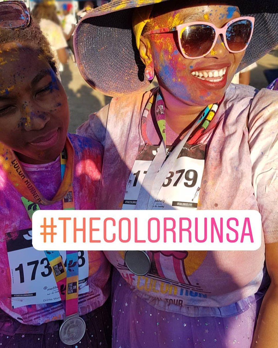 Fudge1018's tweet image. #TheColorRunSA was so much fun!!