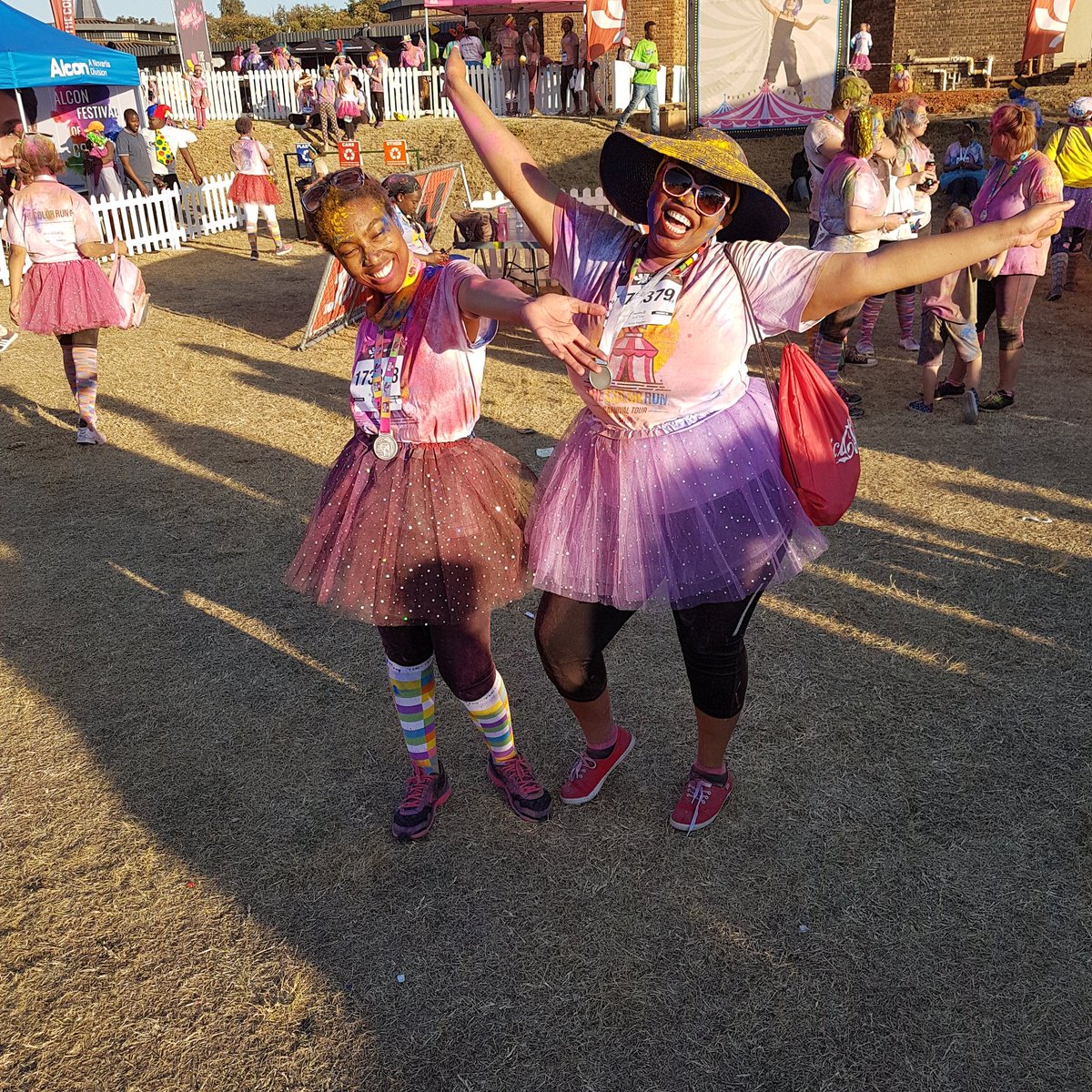 Fudge1018's tweet image. #TheColorRunSA was so much fun!!