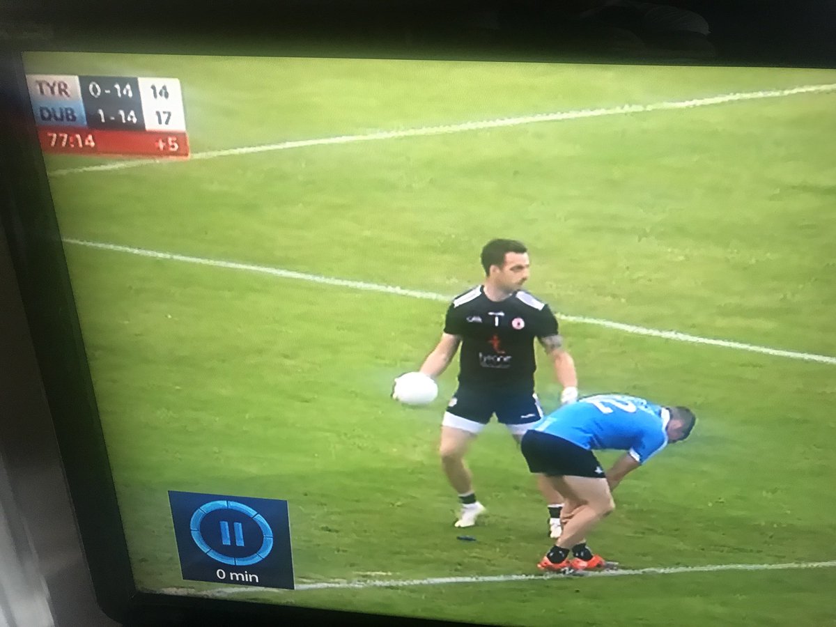 #dublintyrone why would you do this nonsense..? The game was won but you had to just be a prick for the sake of it. Can’t think of any better reason....