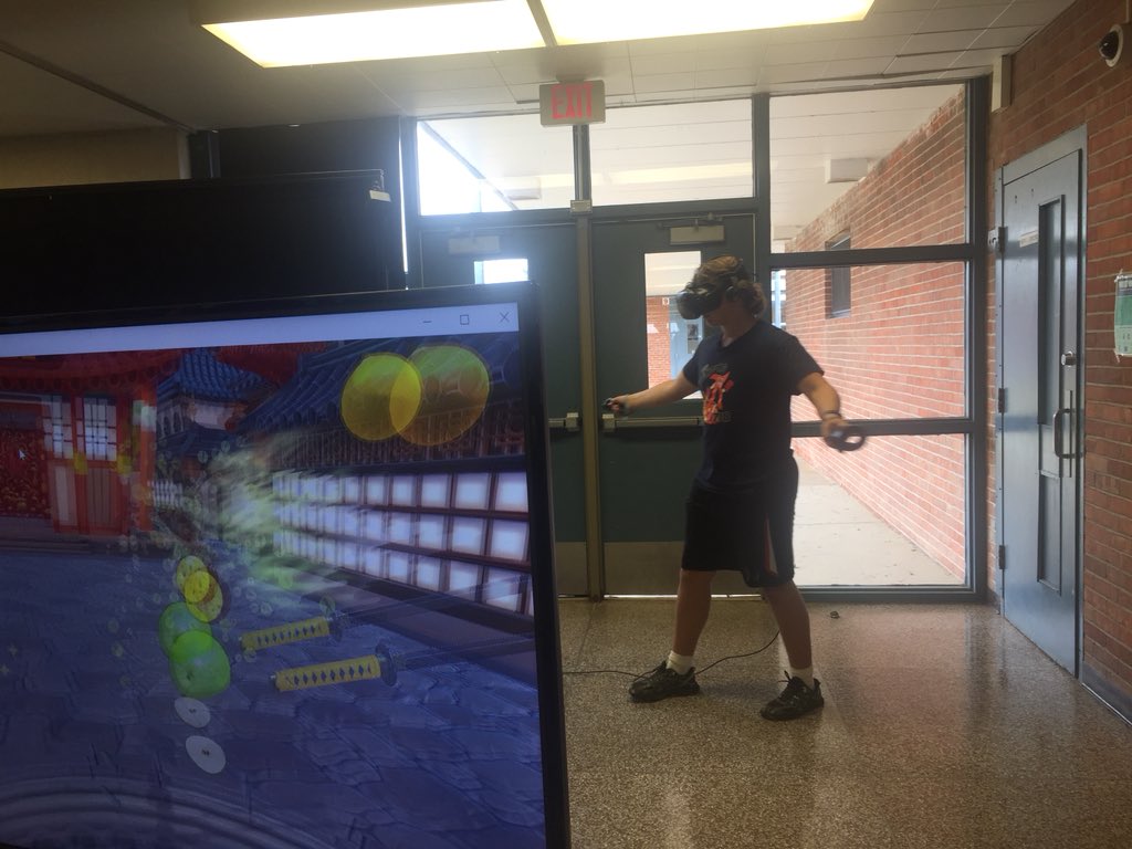 FRC1718's tweet photo. The electrical team is having a fun time with all of the activities in the RoboCon cafeteria #mirobocon https://t.co/kVbelX6gvw