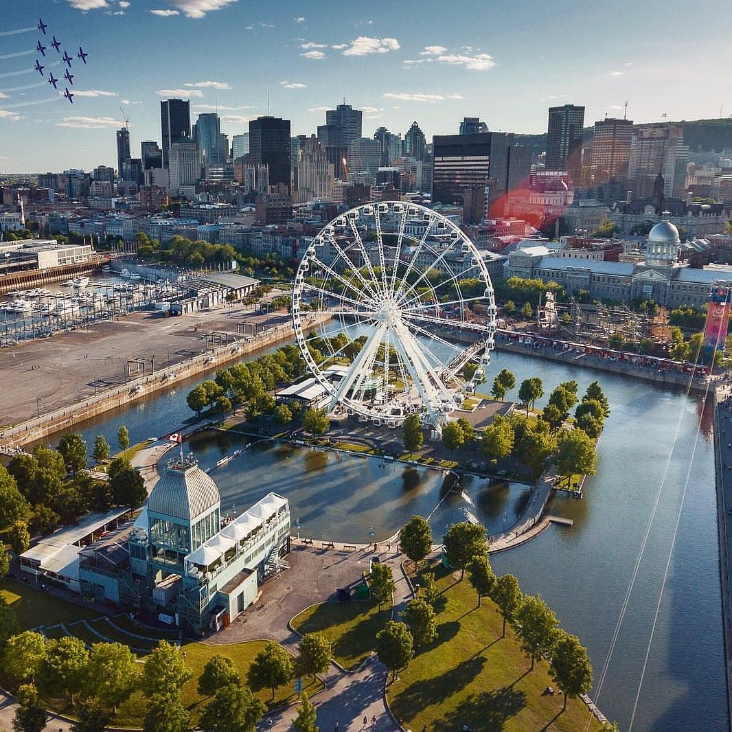 A sunny day in Old Port of #Montreal. 🌞 Picture by @nightshotz.