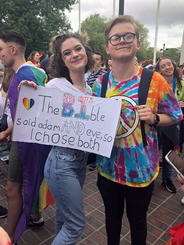 citcatkerr's tweet photo. bi till the day i die 💗💜💙 #northernpride #pride2018 #nclpride https://t.co/G7rzJXuT64