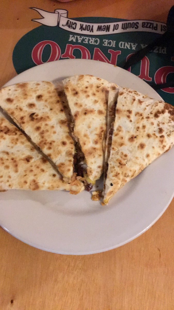 pungopizza's tweet image. Come check out our new menu items!! Featured is our pork BBQ quesadilla. #pungopizza #pungo #pungolife